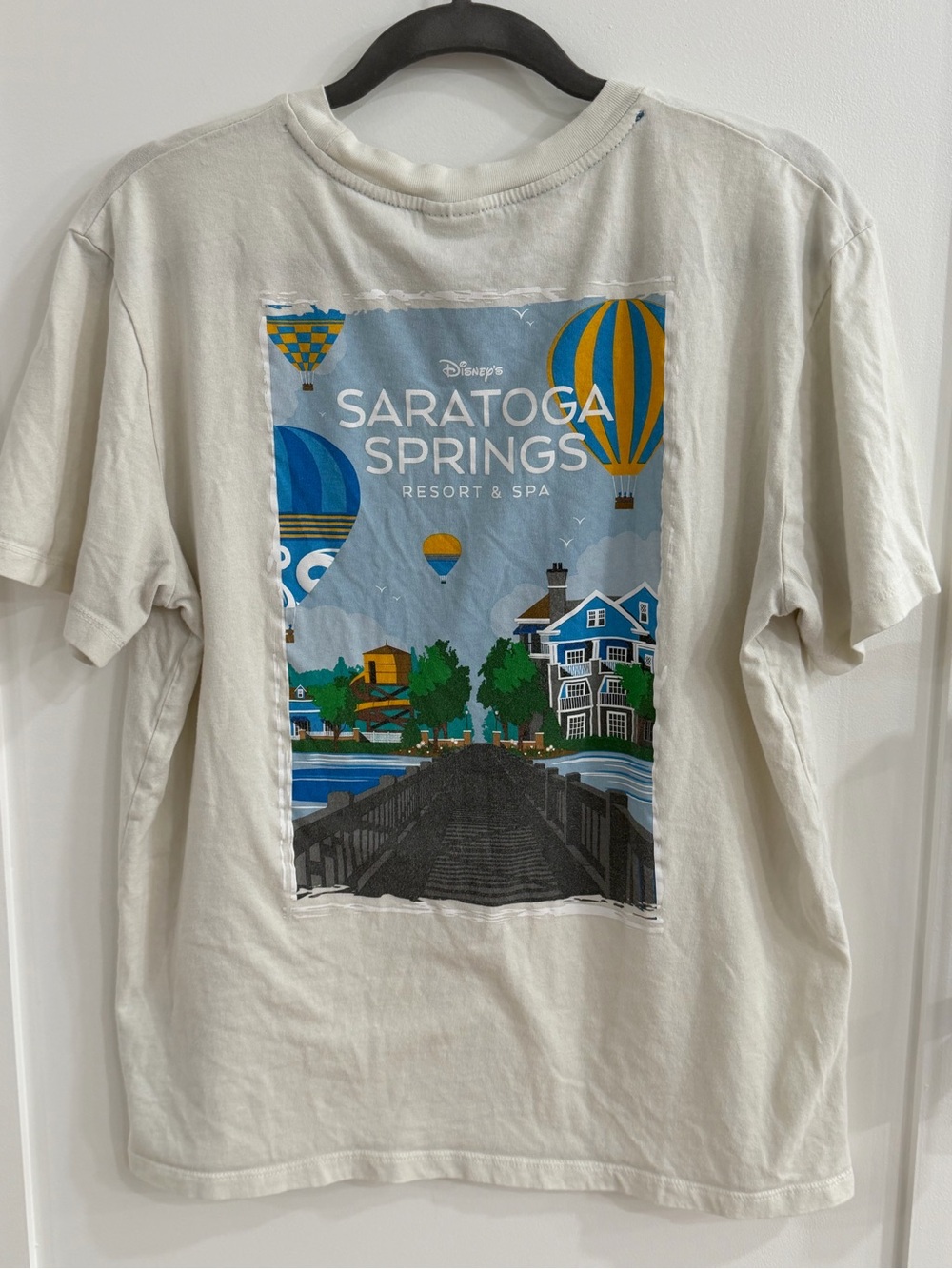 Disney Parks Saratoga Springs Resort & Spa Mickey Horse Graphic Tee White M